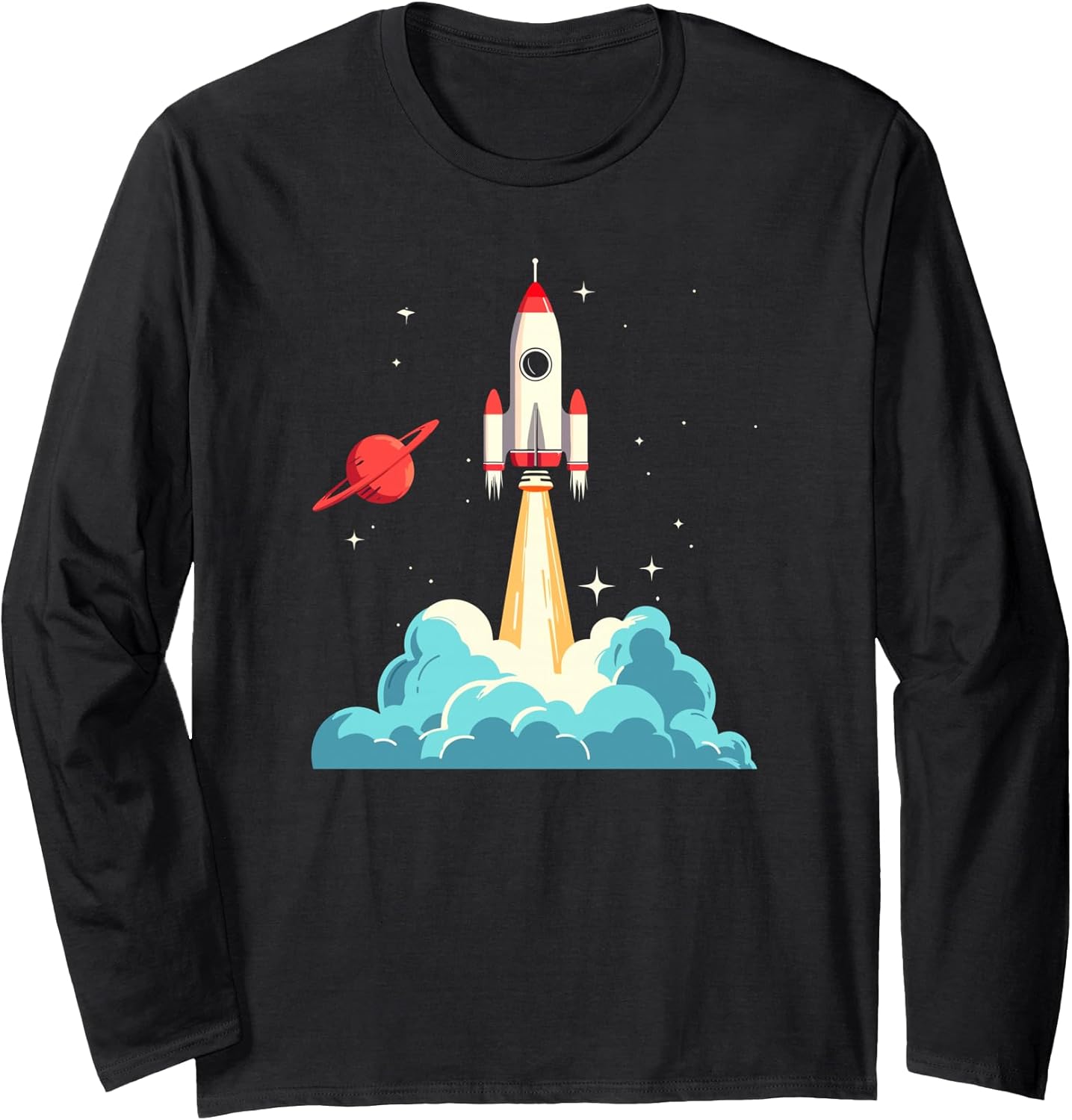 Vintage Space Ship Science Rocket