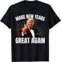 Funny Happy New Year 2025 Trump Eve Day Tee