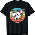 Cute Retro kawaii tooth love graphic humor apparel