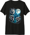 Majestic Roaring Harpy Eagle Lightning Moon