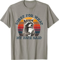 Sorry for What My Face Said Sarcastic Raccoon Wildlife Meme T-Shirt