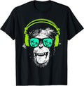 Monkey DJ monkey with headphones sunglasses funny