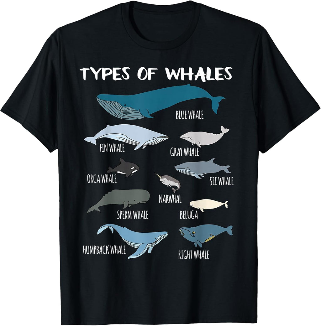 Educational Whales Dolphins & Fish Shirts