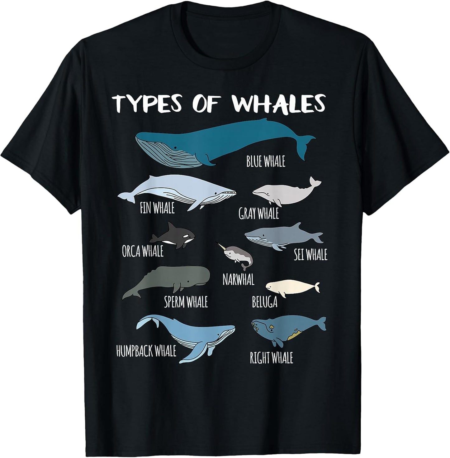 Educational Whales Dolphins & Fish Shirts