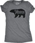 Womens Mama Bear T Shirt Cute Funny Best Mom of Boys Girls Cool Mother Tee