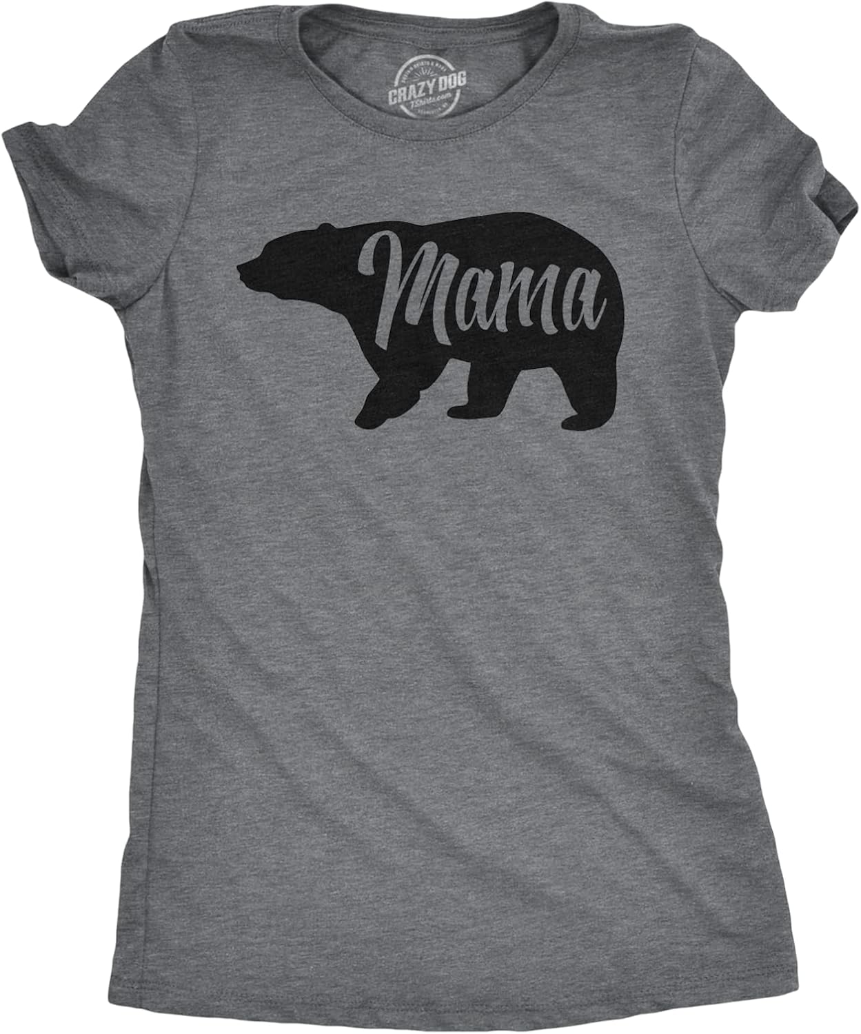 Womens Mama Bear T Shirt Cute Funny Best Mom of Boys Girls Cool Mother Tee
