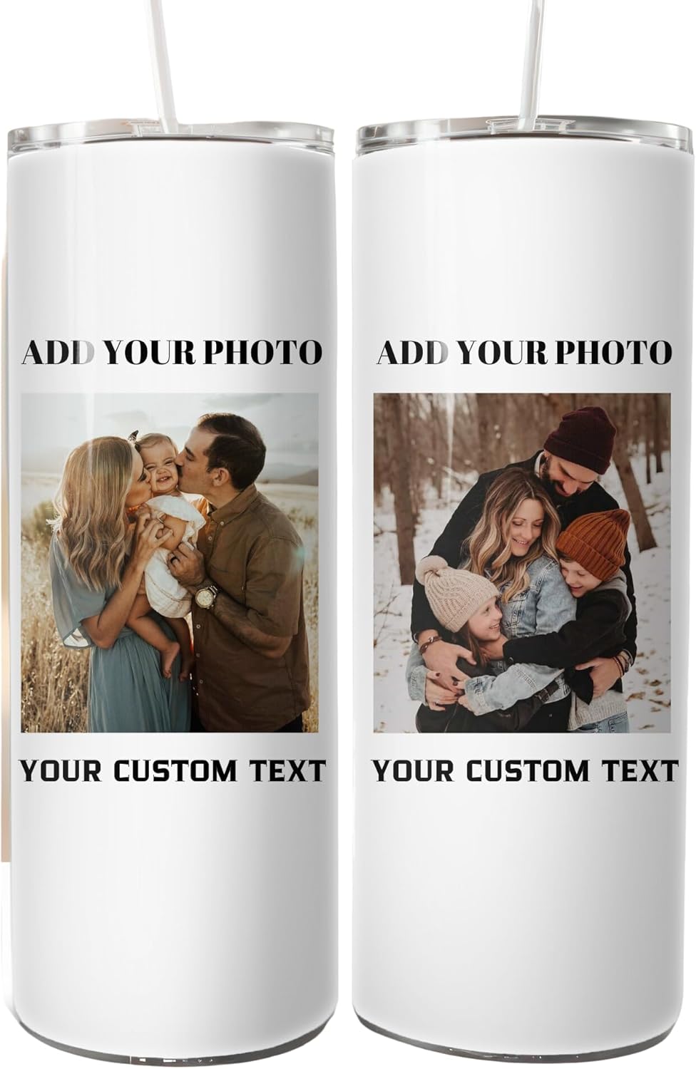Custom 20oz Tumbler With Personalized Photo, Insulated Tumbler With Custom Photo Names, Personalized Gifts For Women Men, Mother's Day Gift, Personalized Coffee Mug, Travel Cup, Custom Tumbler