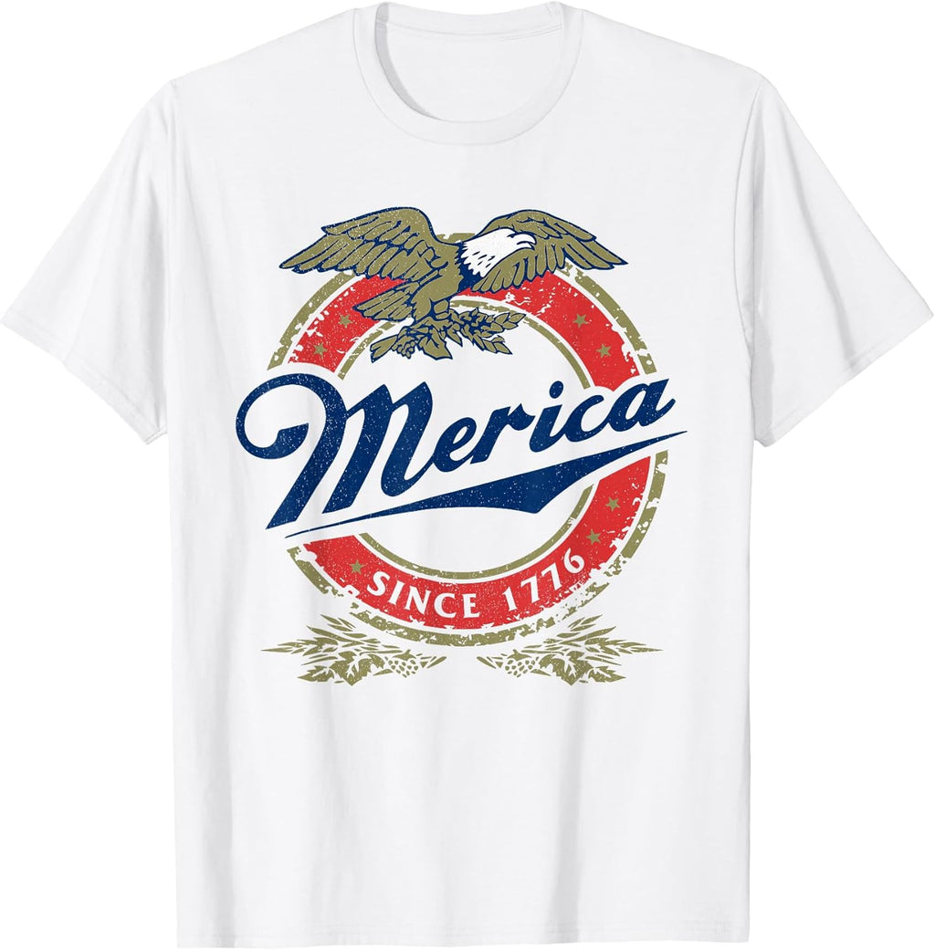 Merica Eagle 4th of July Funny USA
