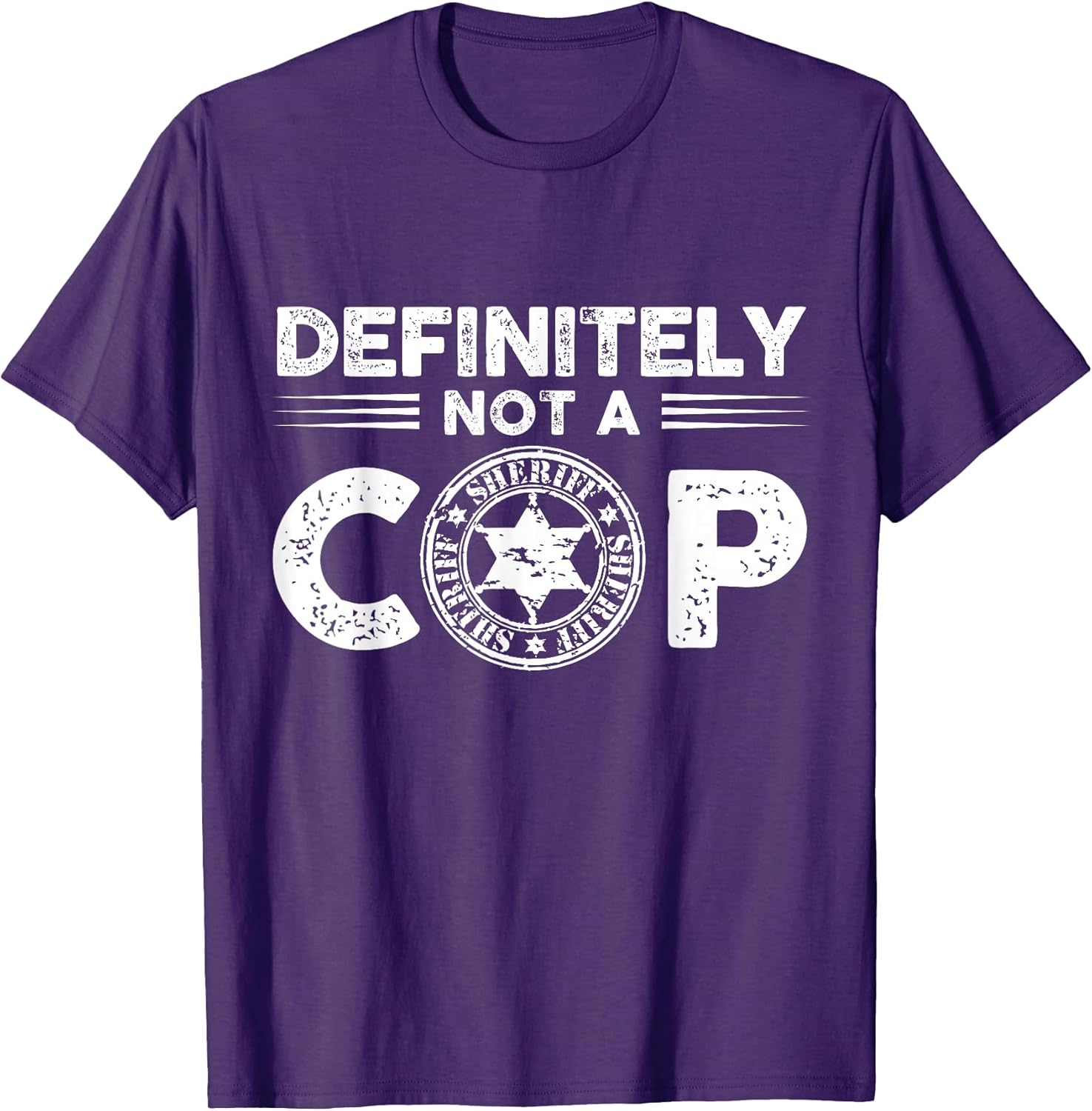 definitely not cop badge Design