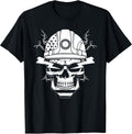 Power Lineman skull USA flag