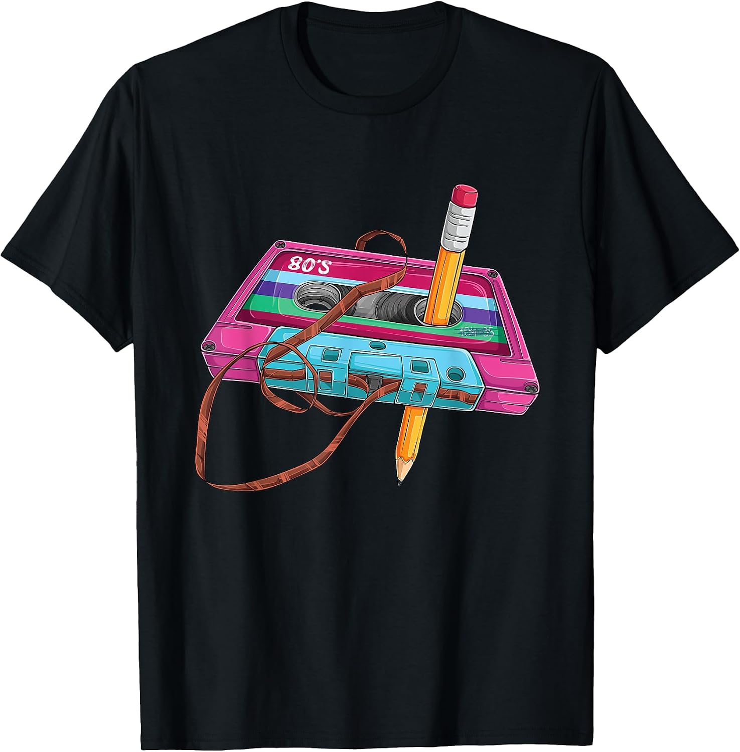 Cassette Tape Recorder 90s Retro Nineties Tees