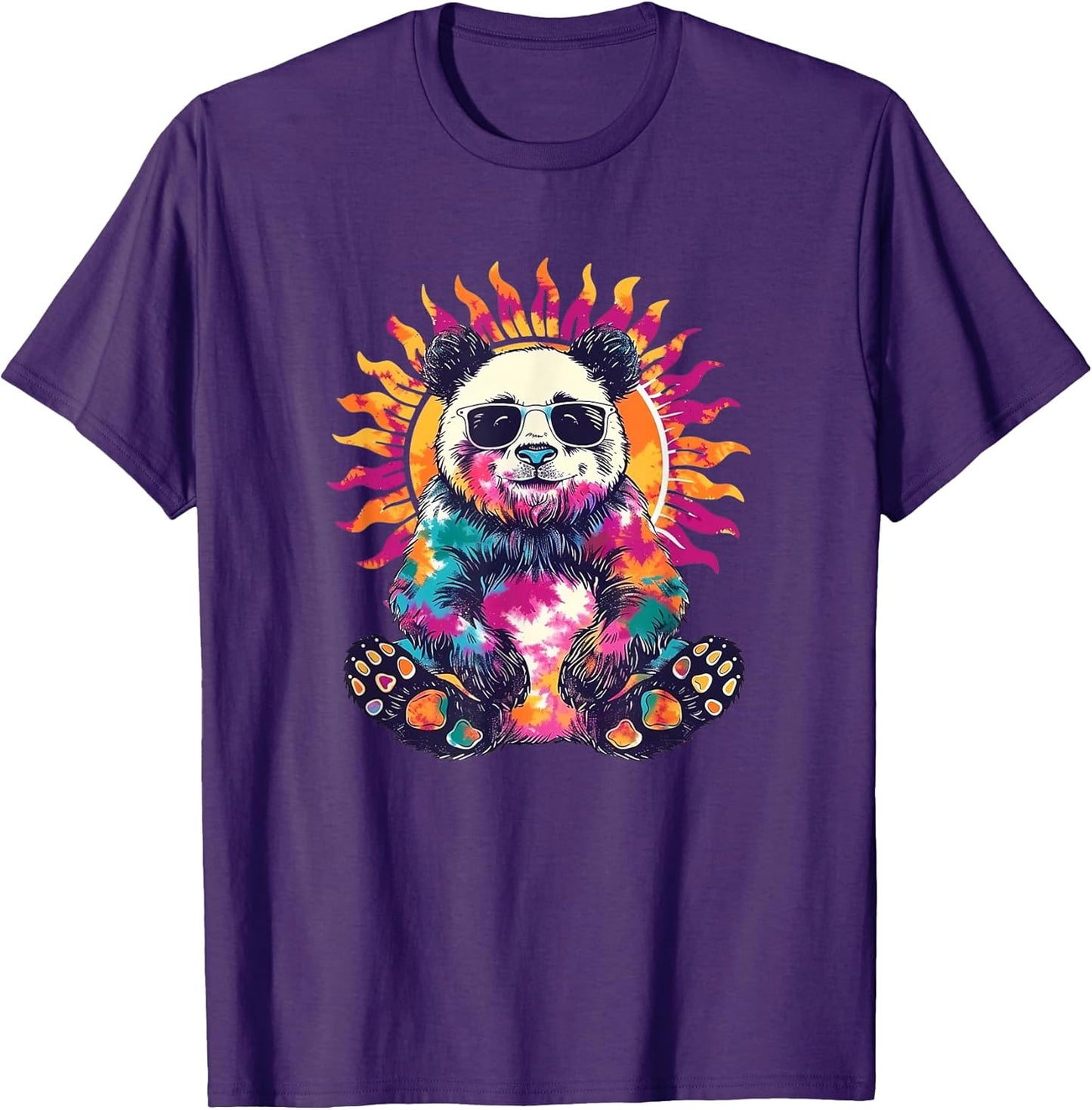 Panda Tie Dye Art T Shirt