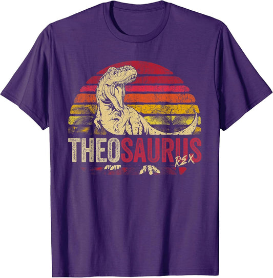 Theo Saurus Funny Personalized Dinosaur T Rex