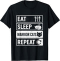 Eat Sleep Warrior Repeat Feline Pet Streetwear