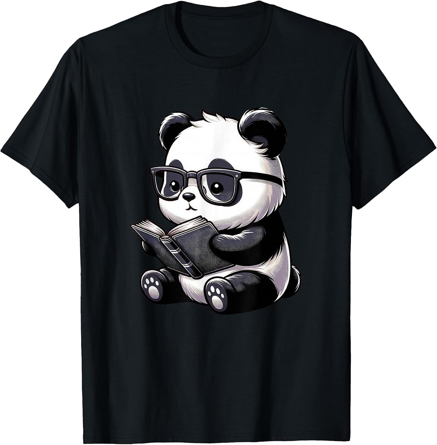Panda Reading Book Kawaii Bookworm Designs