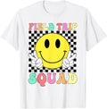 Field Trip Squad Retro Smile Teacher Kids Field Day 2026 T-Shirt