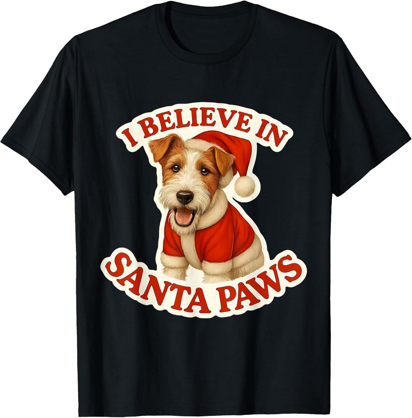 I Believe In Santa Paws Wire Fox Terrier Dog Merch