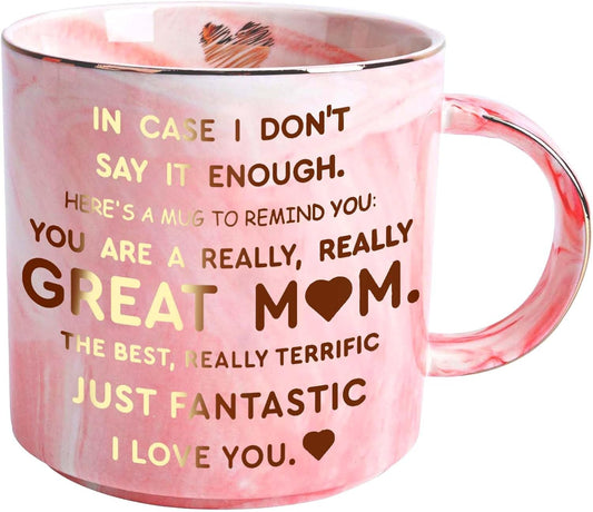 Mothers Day Gifts for Mom Wife from Daughter Son,You're A Really Great Mother Coffee Mug - Unique Christmas Birthday Gifts Idea for Mama Wife, 12 OZ Funny Coffee Mug,