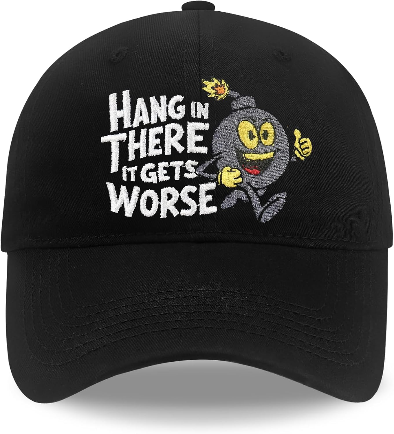 Funny Hats for Men Women, Funny Gifts Embroidered Letters Adjustable Cotton Baseball Cap