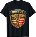 American Flag Medical Doctor Physician Badge Merch