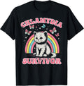 Survivor Cat Funny Cringe Weird Adult Humor Inappropriate T-Shirt