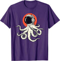 Funny Astronaut Octopus Spaceship Science Fiction