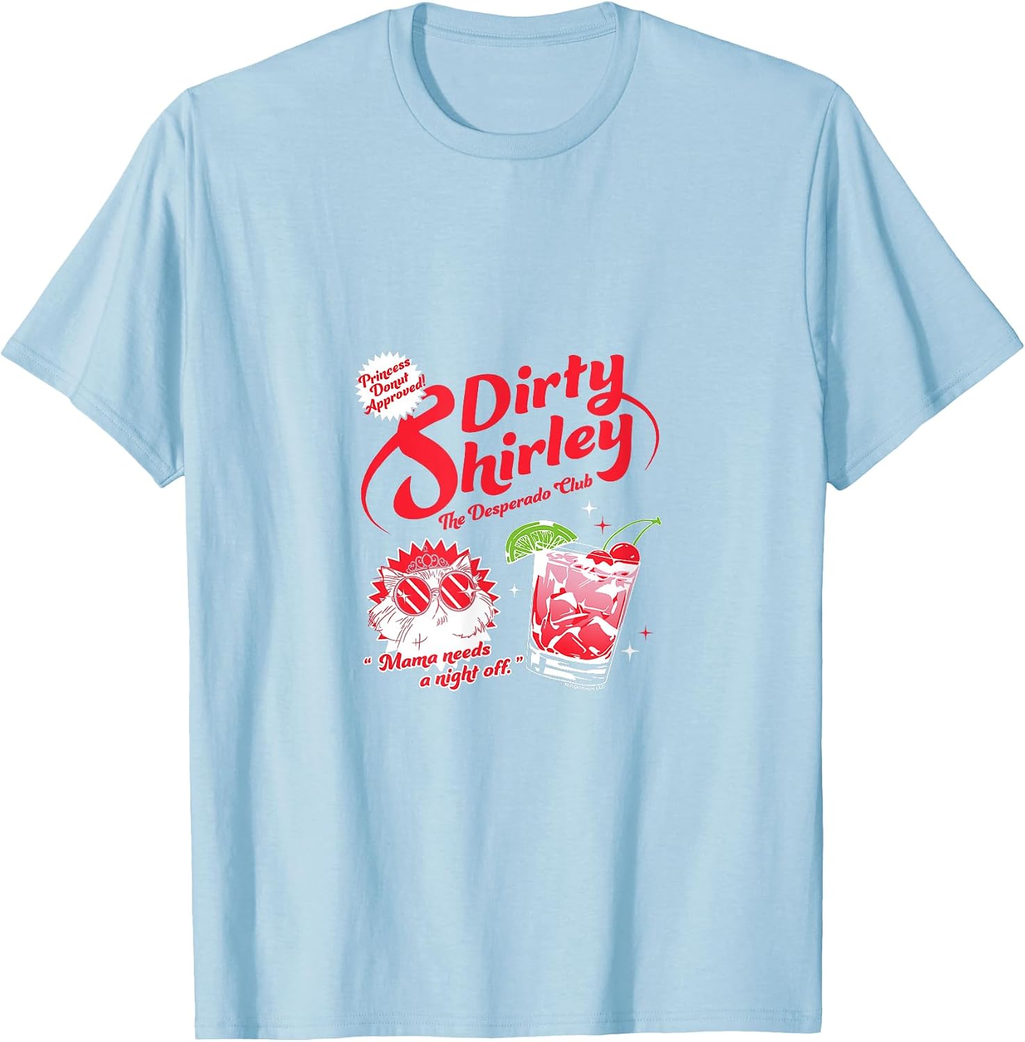 DCC Dirty Shirley Desperado Club Ad with Princess Donut Book T-Shirt