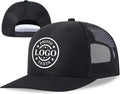 Bulk Custom Hat Design Your Own Trucker Hat with Logo Text, Customized Baseball Cap for Men Women, Black