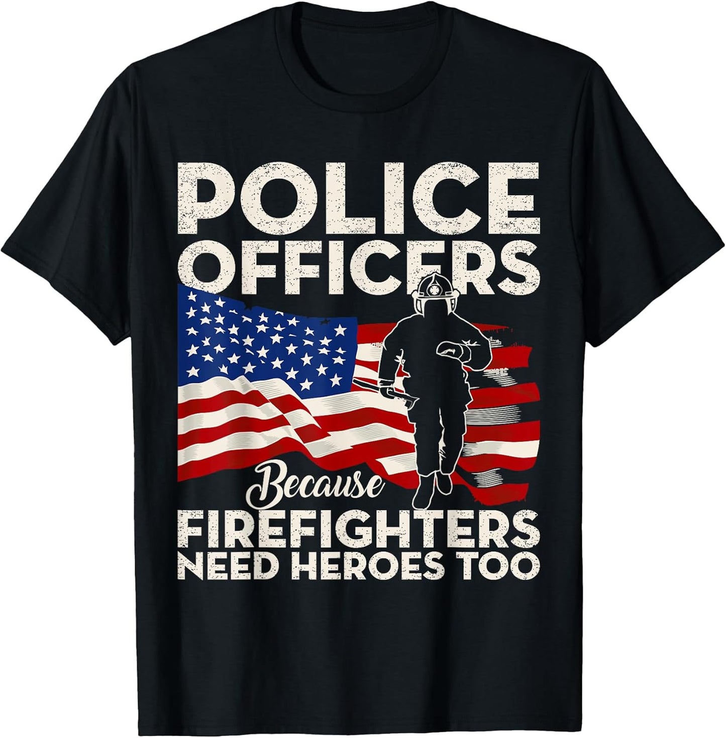 Proud Firefighter American Flag Fireman