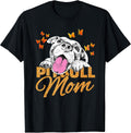 Pitbull Mom Dog Lover Butterfly Cute Blink Gift Women T-Shirt