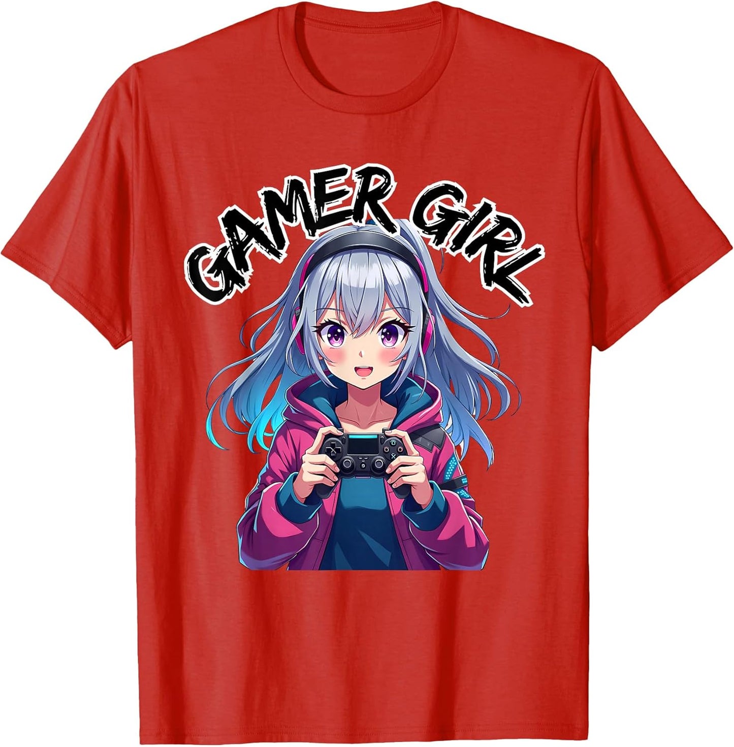 Gamer Girl Gaming Anime Cute Video Game Women Girls T-Shirt