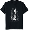 Guitar Shirt for Men Music Shirt for Guitar Players and Music Lovers Band T-Shirt Graphic Tee