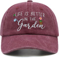 Gardening Gifts for Women, Gardening Hat, Mothers Day Plant Gift for Mom Grandma, Adjustable Embroidered Baseball Cap