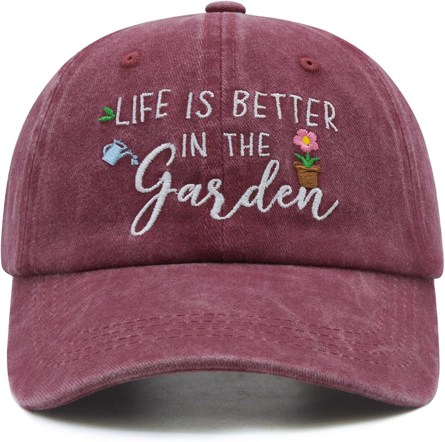 Gardening Gifts for Women, Gardening Hat, Mothers Day Plant Gift for Mom Grandma, Adjustable Embroidered Baseball Cap