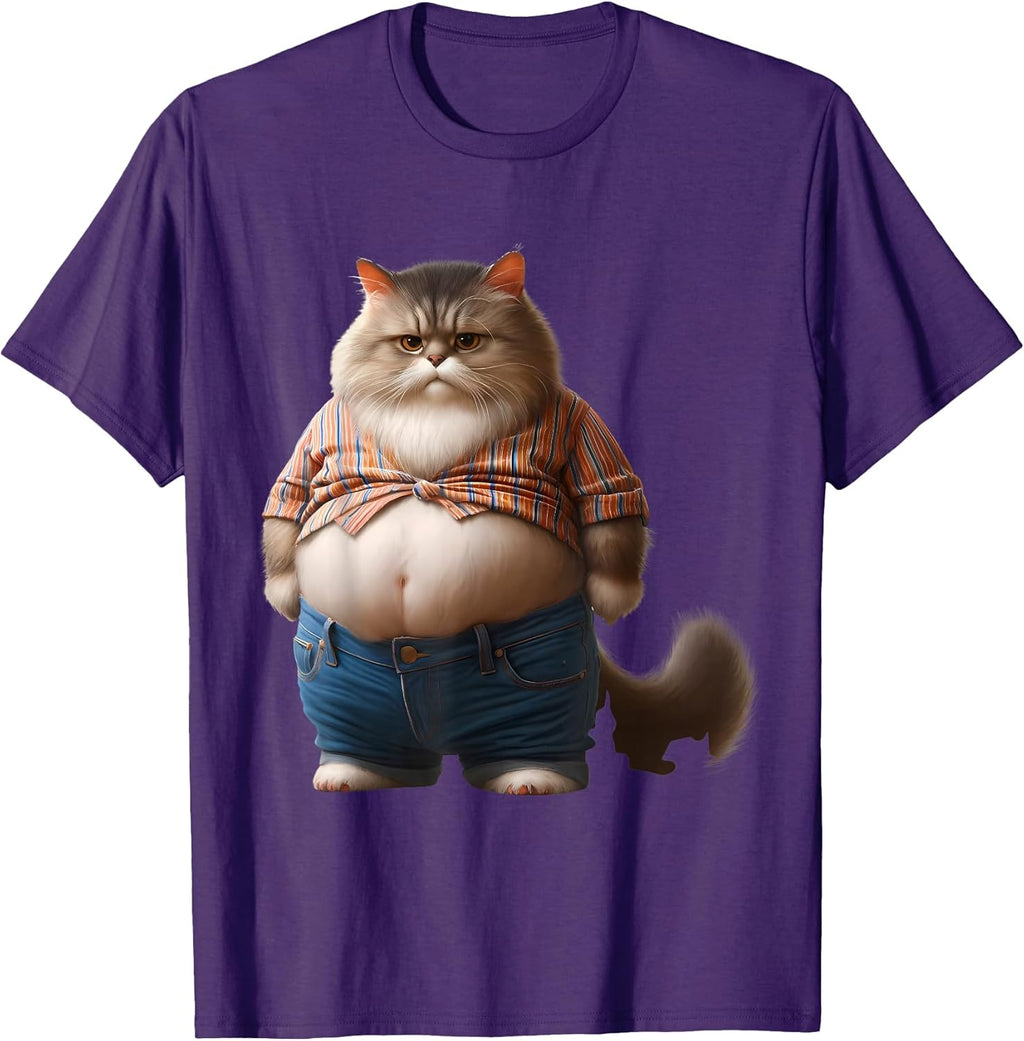 Funny Fat Cats Art Design Gifts for Animal Lovers