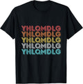 YHLQMDLG Shirt Vintage Retro Apparel