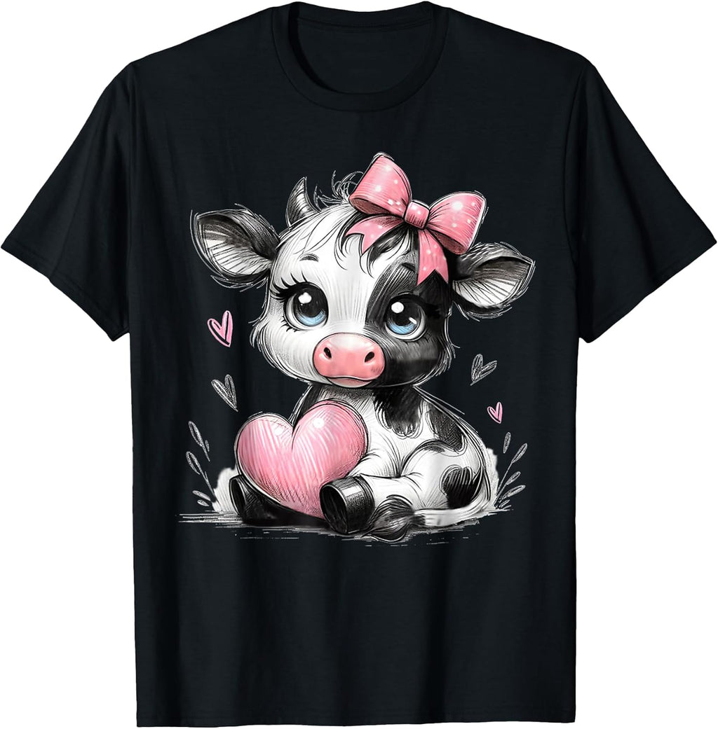 Cow Farmer Coquette Bow Tees
