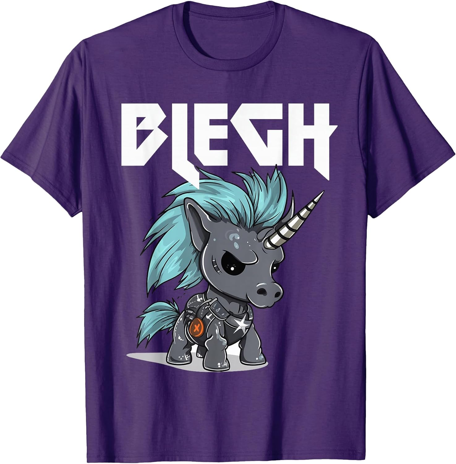Einhorn Unicorn Blegh Hardcore Scream Merch
