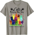 Cute Cat Lover Cats Bring Me Joy Humans Make My Head Hurt T-Shirt