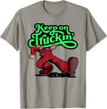 Unisex-Adults Grey Cartoon T-Shirt Small