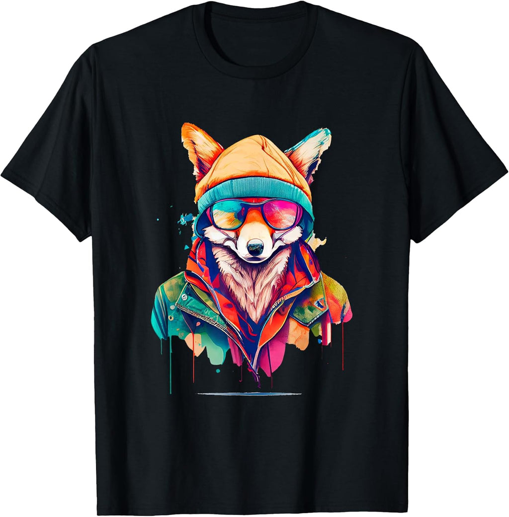 Vibrant Urban Fox Fashion Streetwise Artistic