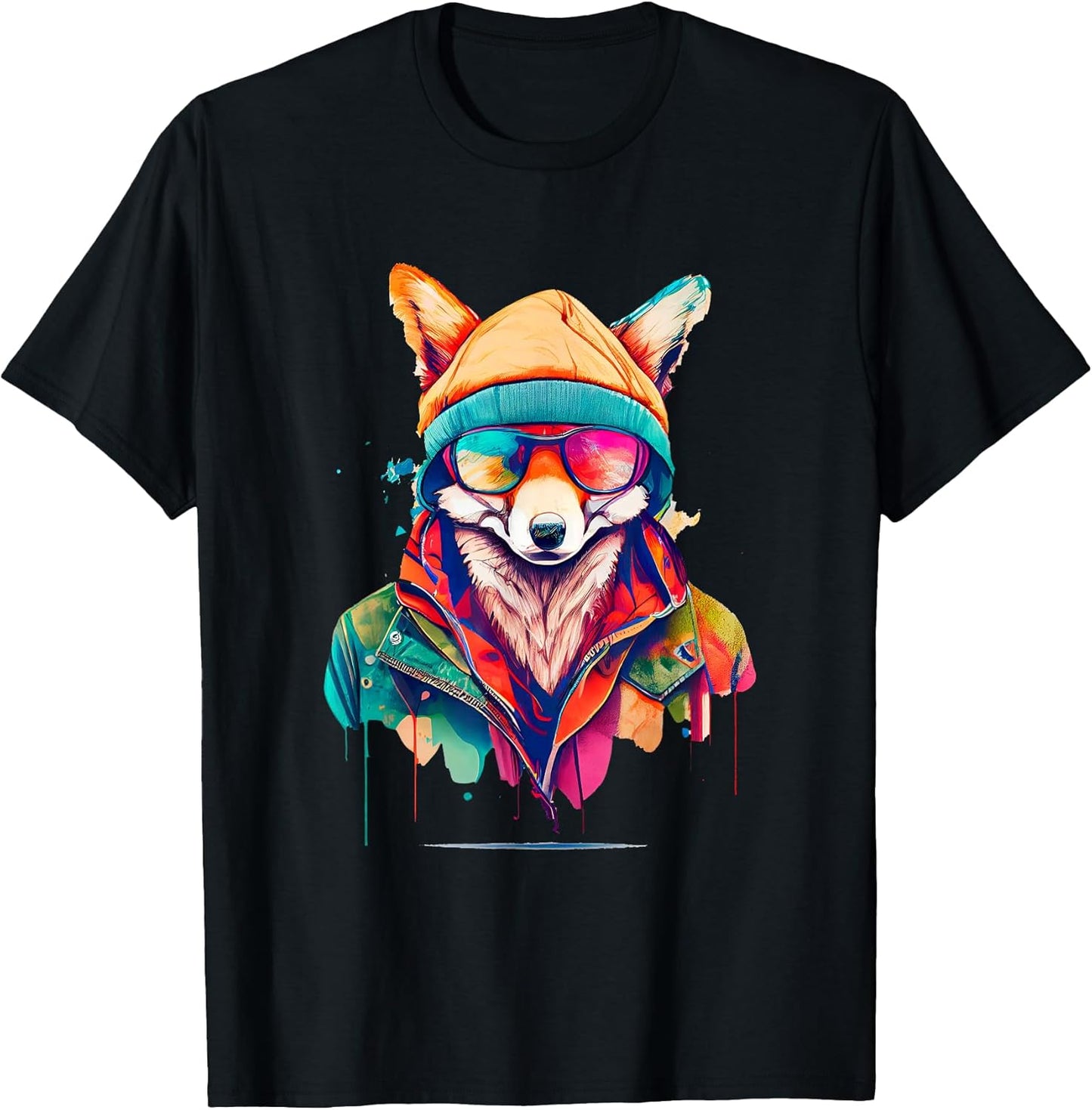 Vibrant Urban Fox Fashion Streetwise Artistic