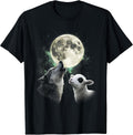 Funny Trendy Wolf Lamb Meme Howling At The Moon