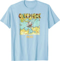 Anime Open Seas Pirate Map Photo T-Shirt