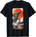 Retro Japanese Legendary Rare Kaiju T-Shirt, Small, Black