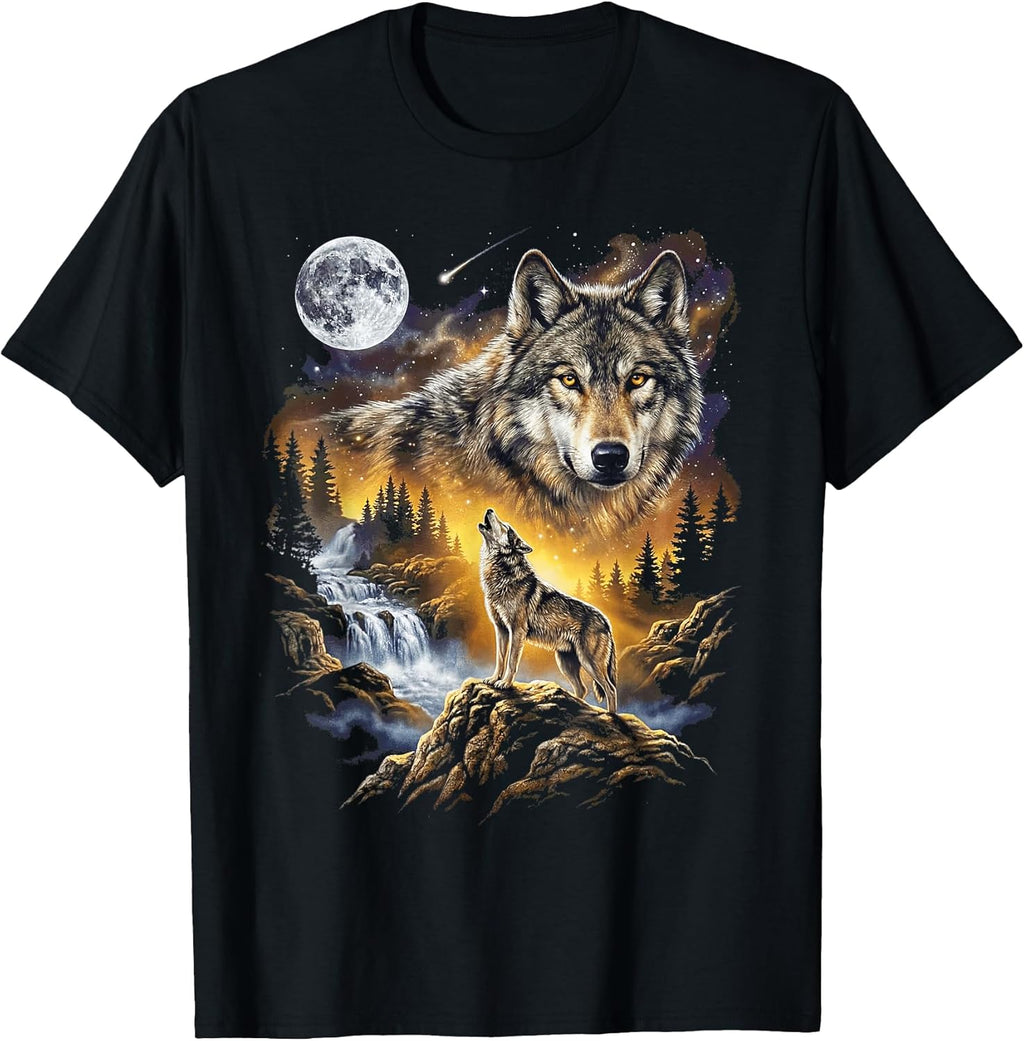 Wolf Howling at the Moon