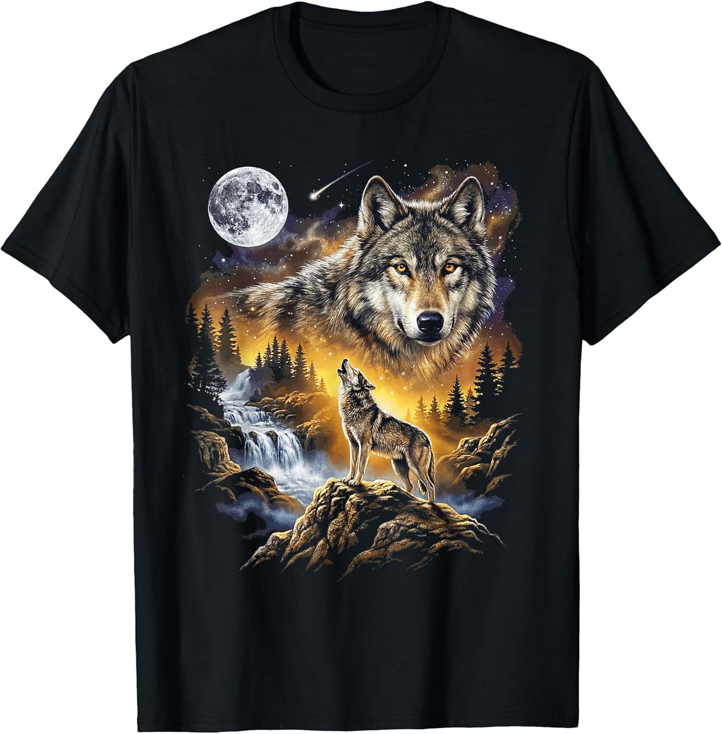 Wolf Howling at the Moon