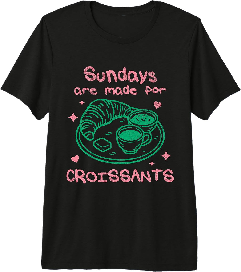 Funny Croissant Lover Bakery Breakfast Food Brunch