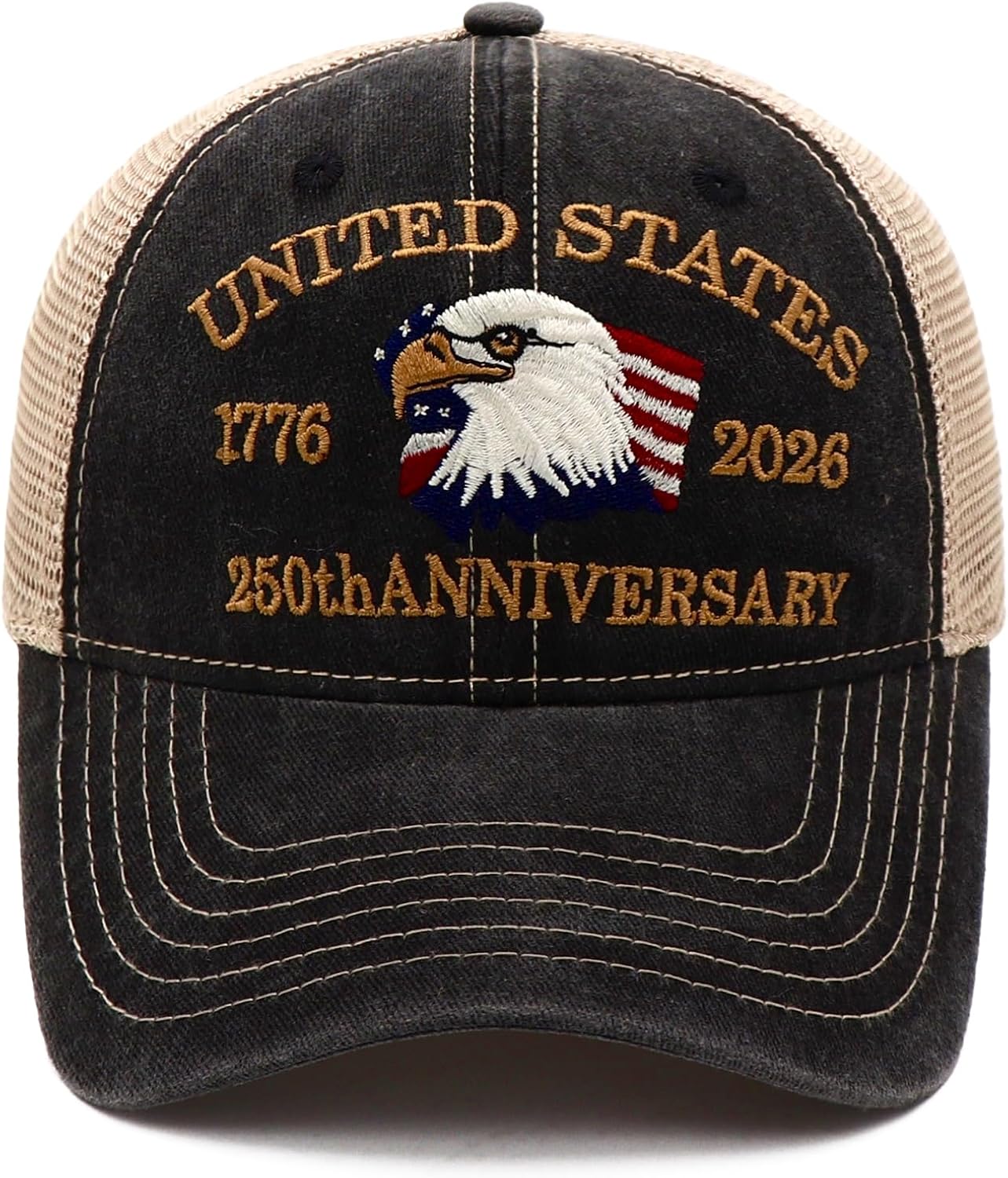250 Anniversary USA Hat 250th Anniversary Hat Merchandise Patriotic Hats US Flag USA Baseball Cap for Men Women