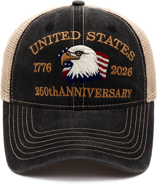 250 Anniversary USA Hat 250th Anniversary Hat Merchandise Patriotic Hats US Flag USA Baseball Cap for Men Women